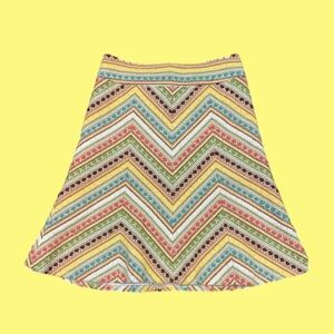 Nanette Lepore Vintage Knit A-line flare skirt